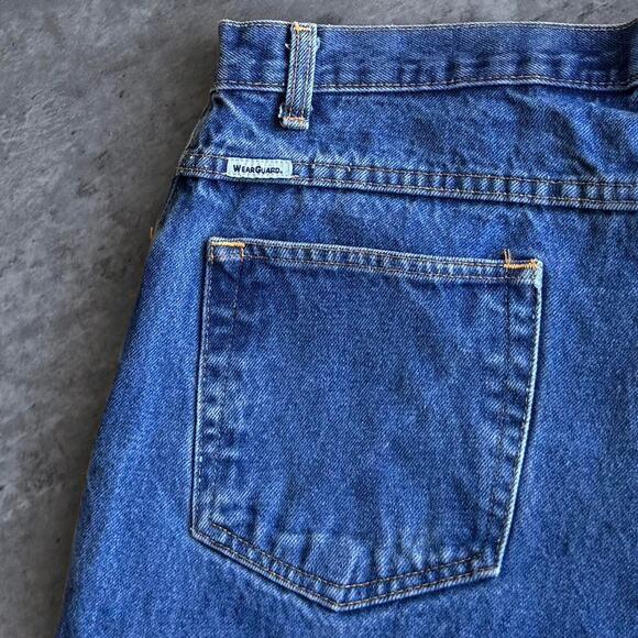 Vintage Y2K Wearguard Essential Medium Wash Baggy Denim Jeans - Picture 3 of 4